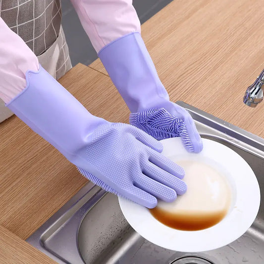 Magic Silicone Dish Washing Gloves