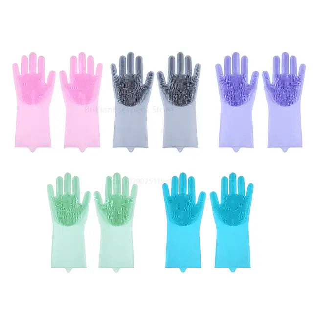 Magic Silicone Dish Washing Gloves