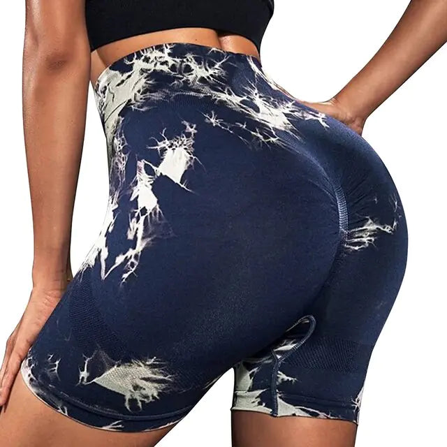 Tye Dye Gymstone Booty Shorts for Women