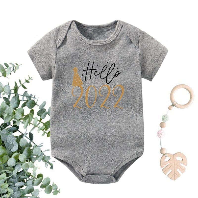 Newborn Baby Bodysuit Hello 2022