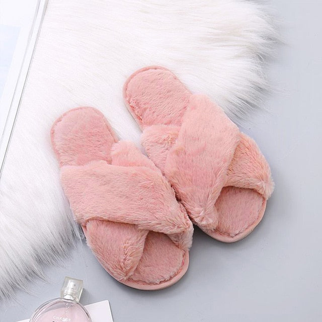 Women's Faux Fur Slippers