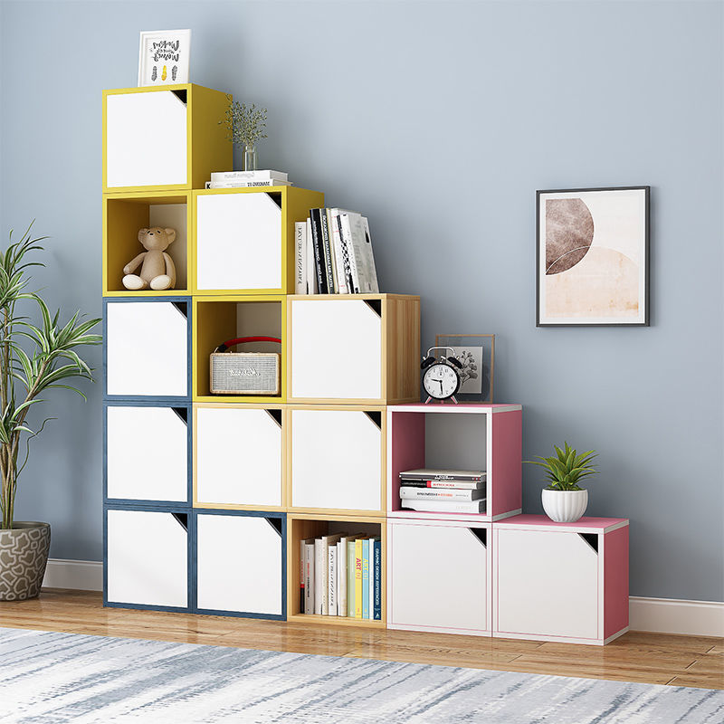 Small Wooden Bookcase Cabinet