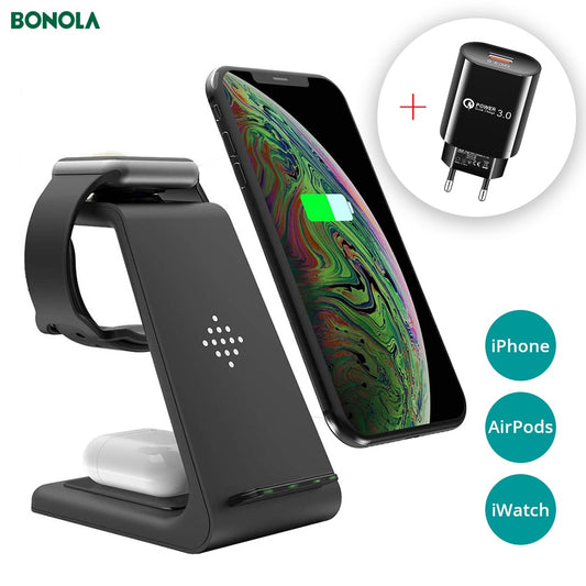 3 in1 Wireless Charger Stand for iPhone