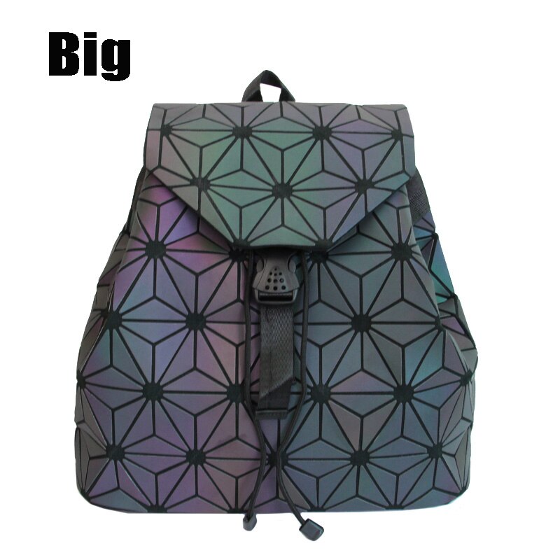 Women Luminous Hologram Backpack Shoulder Bag