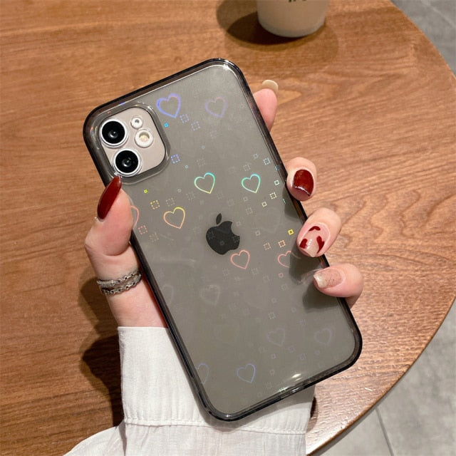 Laser Gradient Pattern Case For iPhone