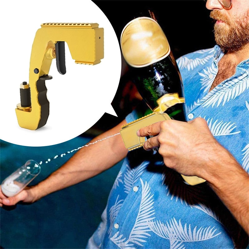 Champagne Wine Sprayer Squirt Gun Bottle Beer Vacuum Stopper