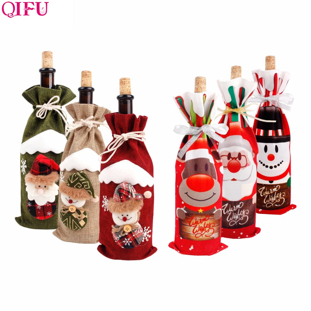 Christmas Wine Bottle Cover