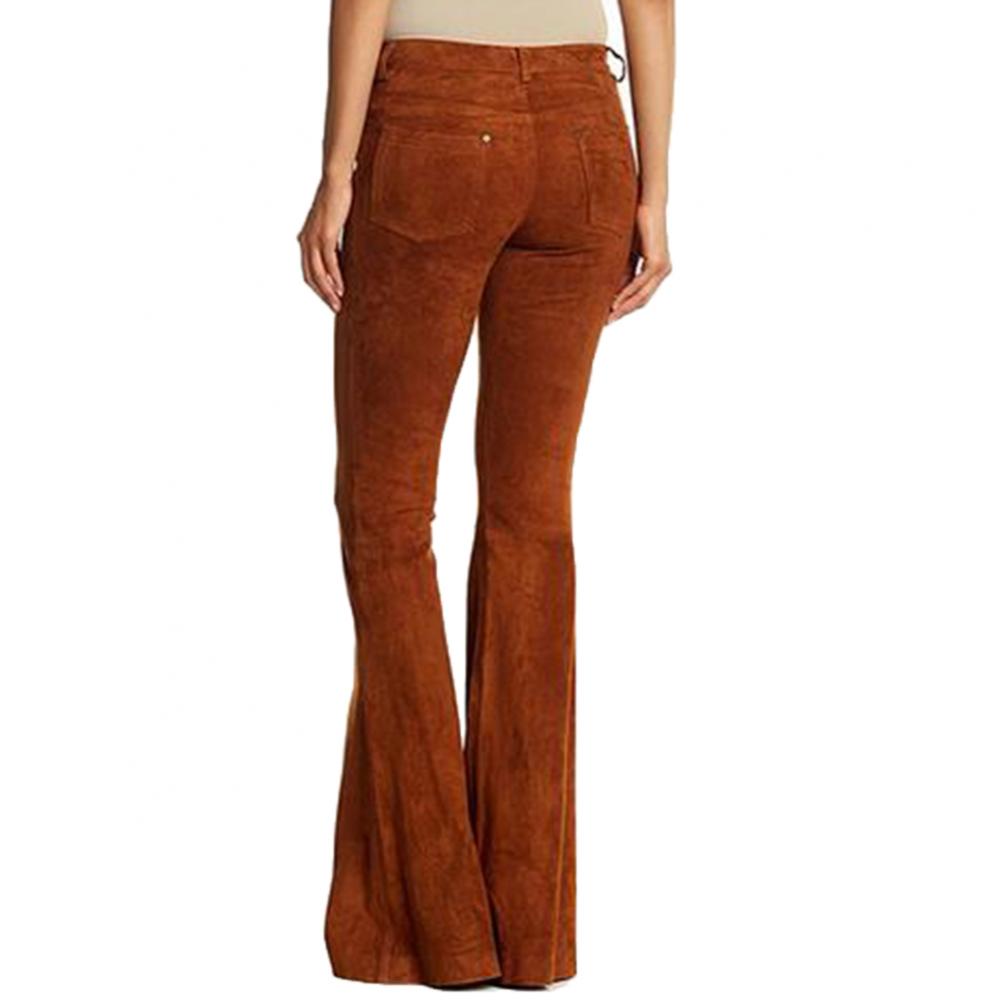 Retro Casual High Waist Bell-Bottom Trousers