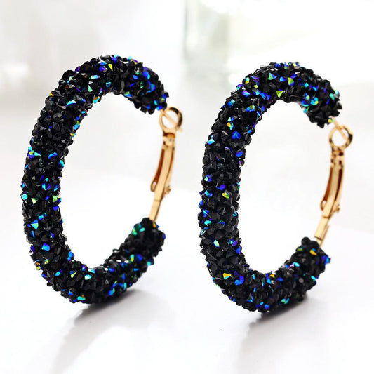 Galaxy Crystaldust Hoop Earring