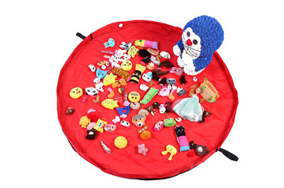 Portable Kids Toy Storage Bag and Play Mat