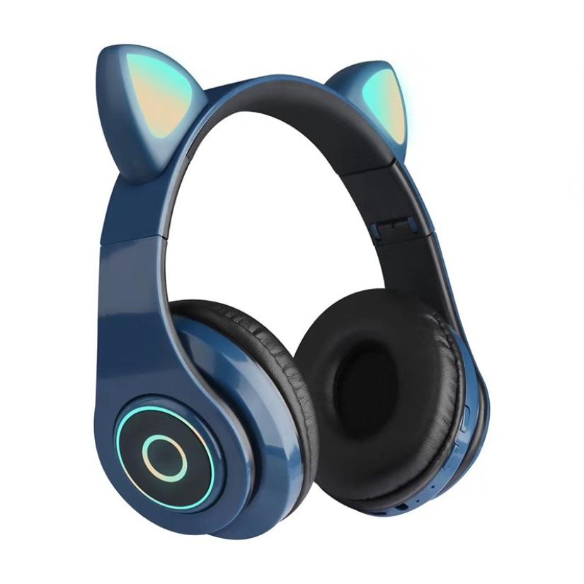 LED Cat Ear Noise Cancelling Bluetooth Headphones