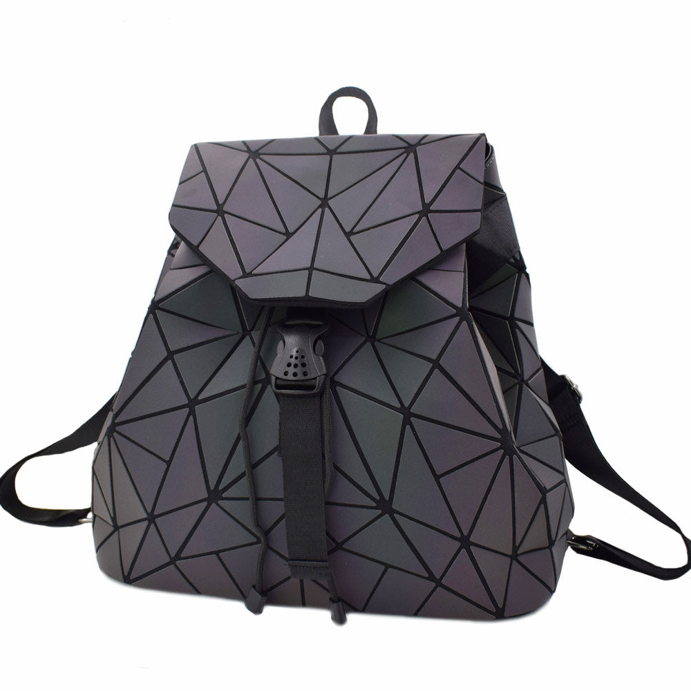 Women Luminous Hologram Backpack Shoulder Bag