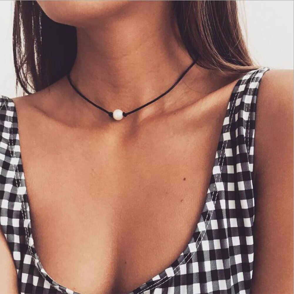 Sequins Coins Tassel Choker Necklace