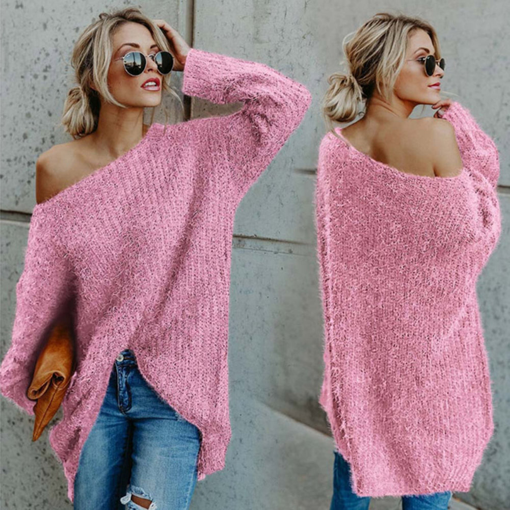 Cold Shoulder Plus Size Sweater