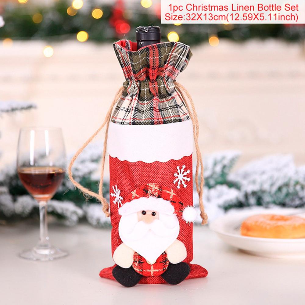 Christmas Wine Bottle Cover