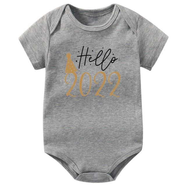 Newborn Baby Bodysuit Hello 2022