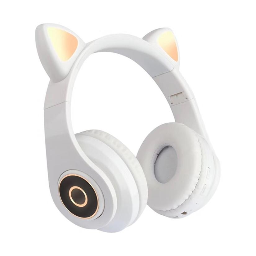 LED Cat Ear Noise Cancelling Bluetooth Headphones