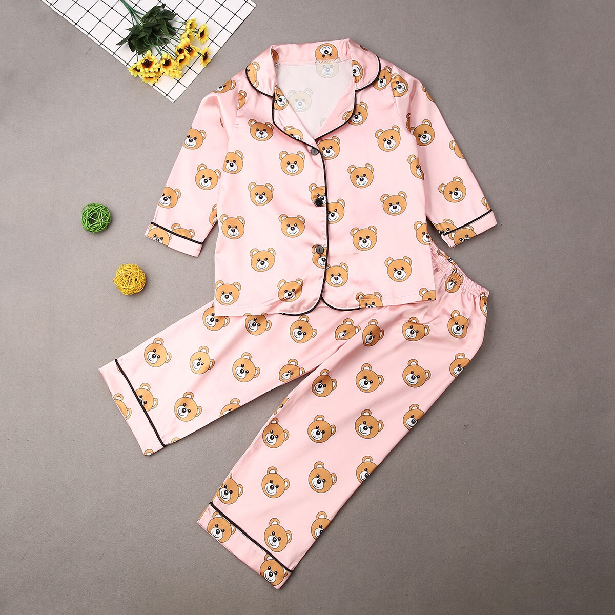 Kids 12m-6T Satin Pajama Sets