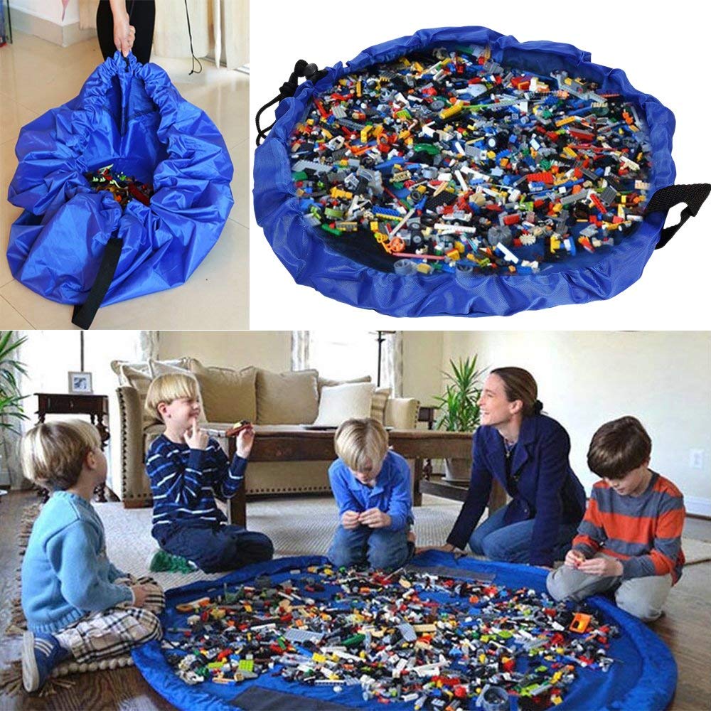 Portable Kids Toy Storage Bag and Play Mat