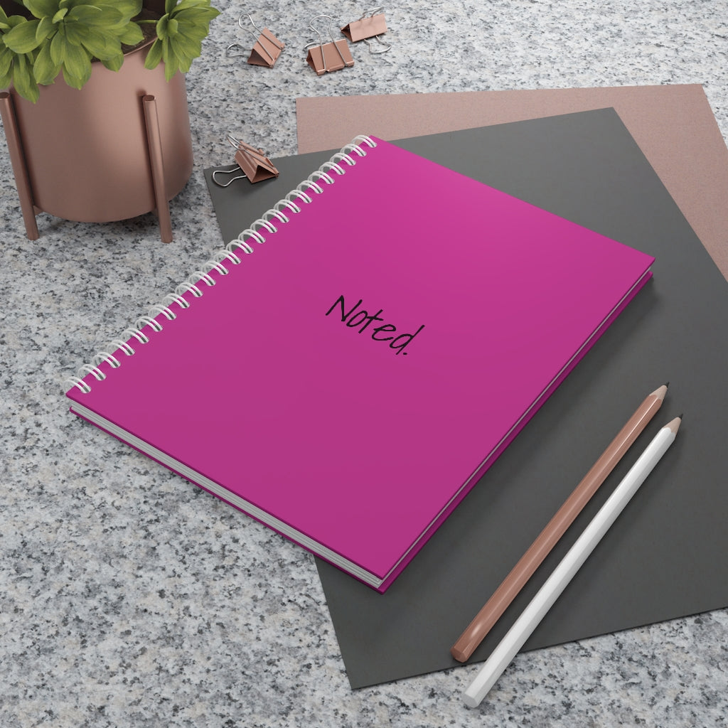 “Noted” Spiral Notebook