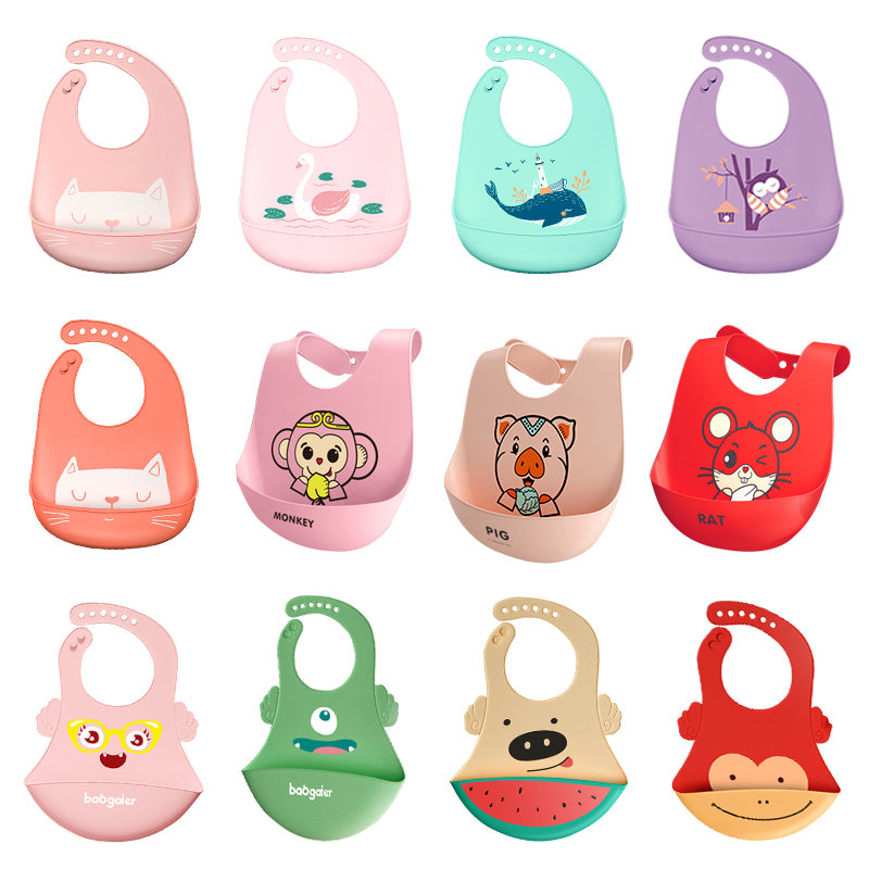 Silicone Adjustable Baby Bibs