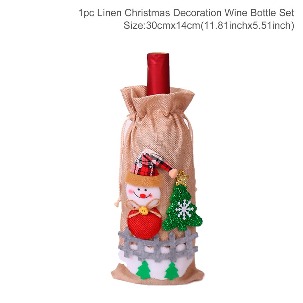 Christmas Wine Bottle Cover