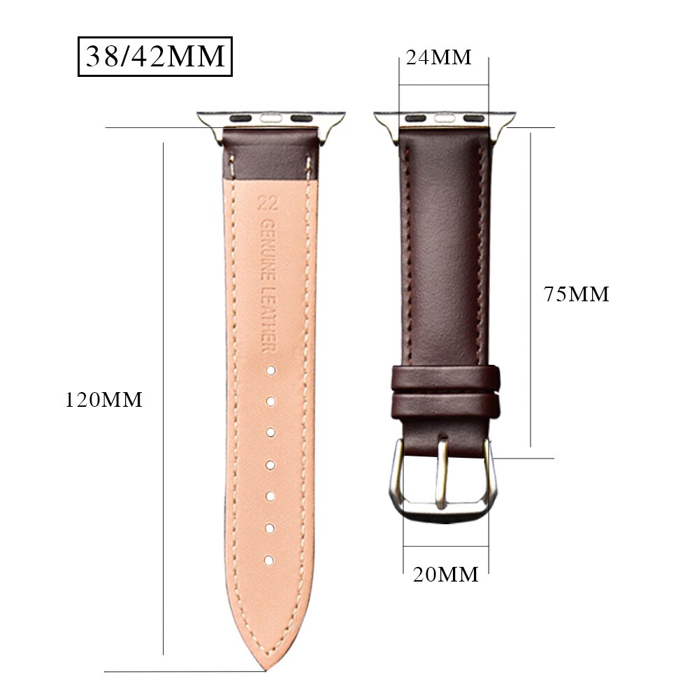 Leather Band Strap For Apple Watch