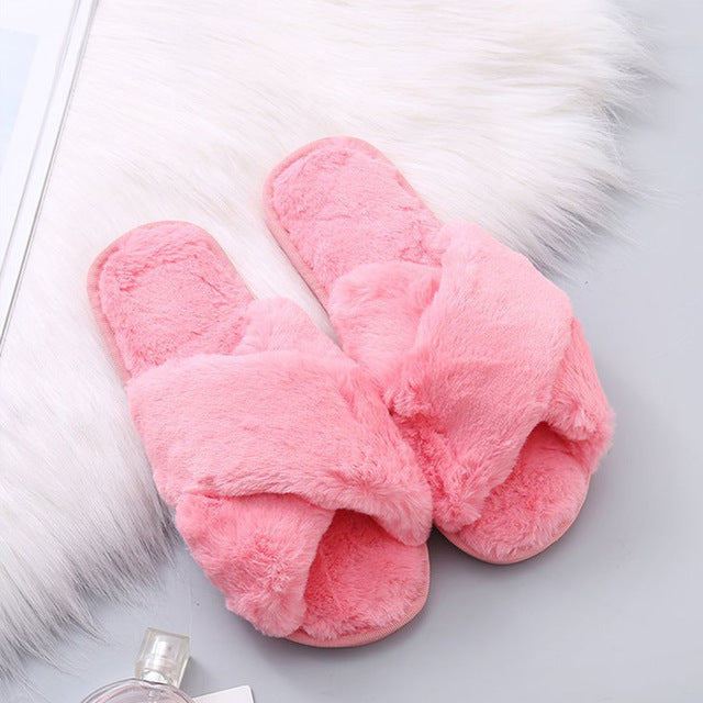 Women's Faux Fur Slippers