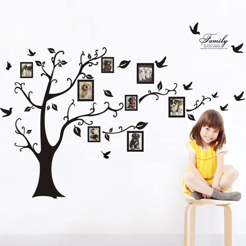 Large Photo Family Tree Wall Decal