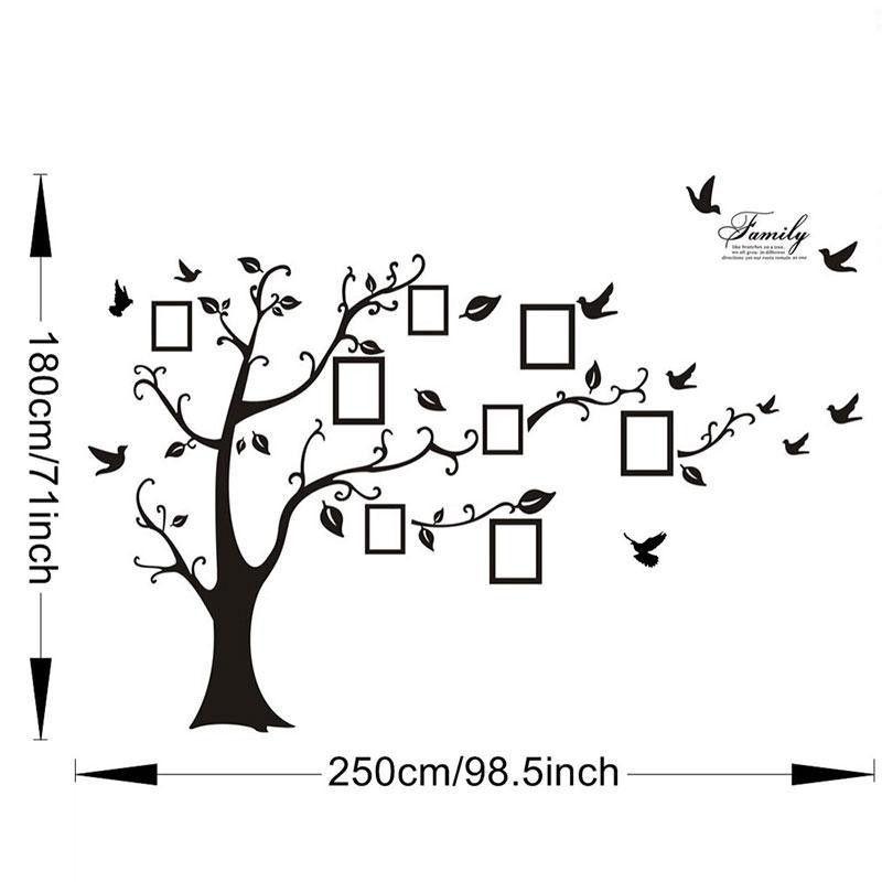 Large Photo Family Tree Wall Decal