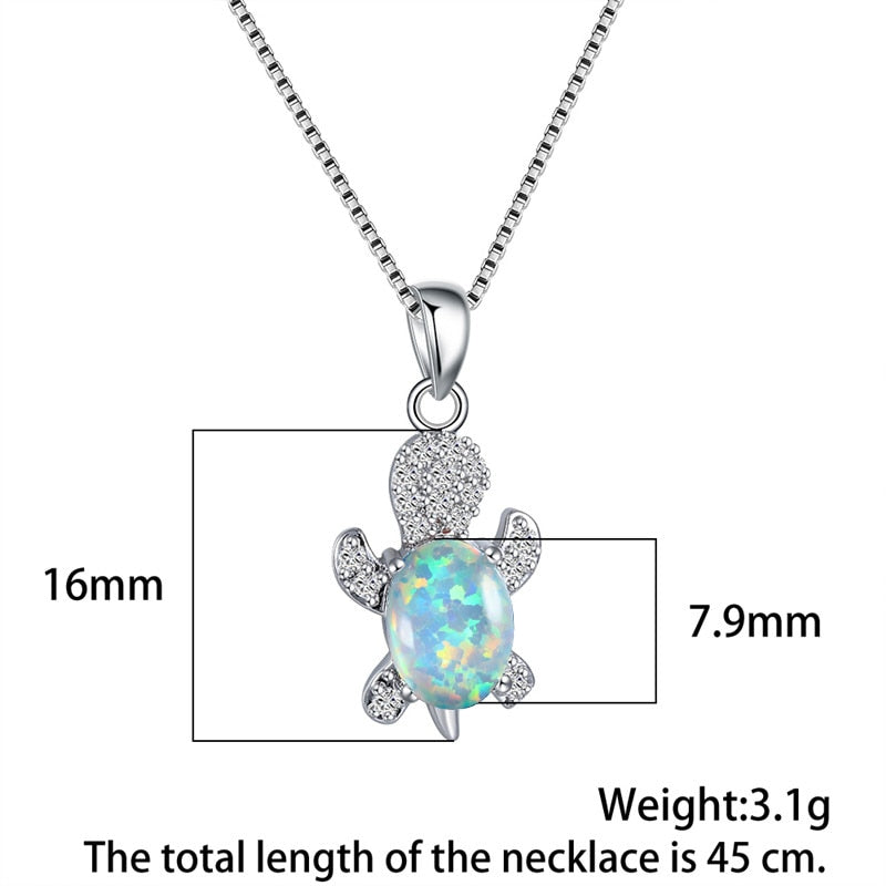 Sea Turtle Necklace and Earrings Set