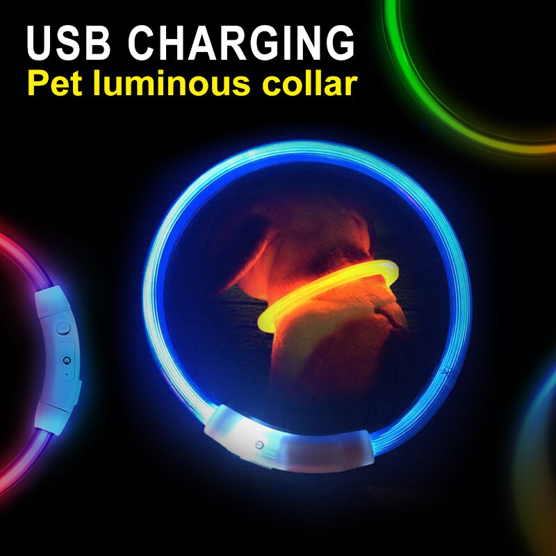 LED Usb Charging Dog Collar