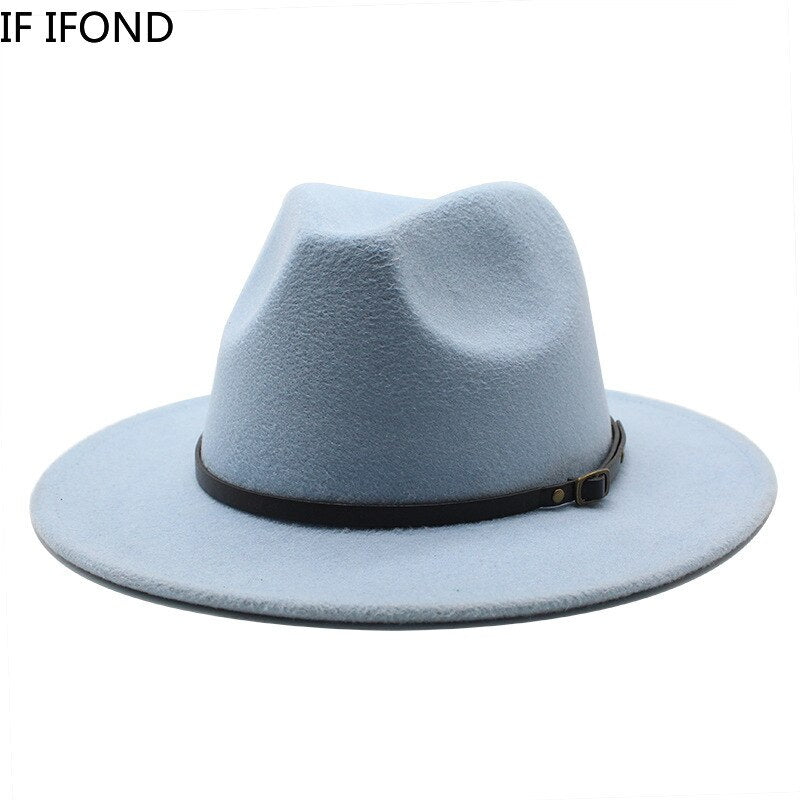 Multicolor Wool Fedora Hats