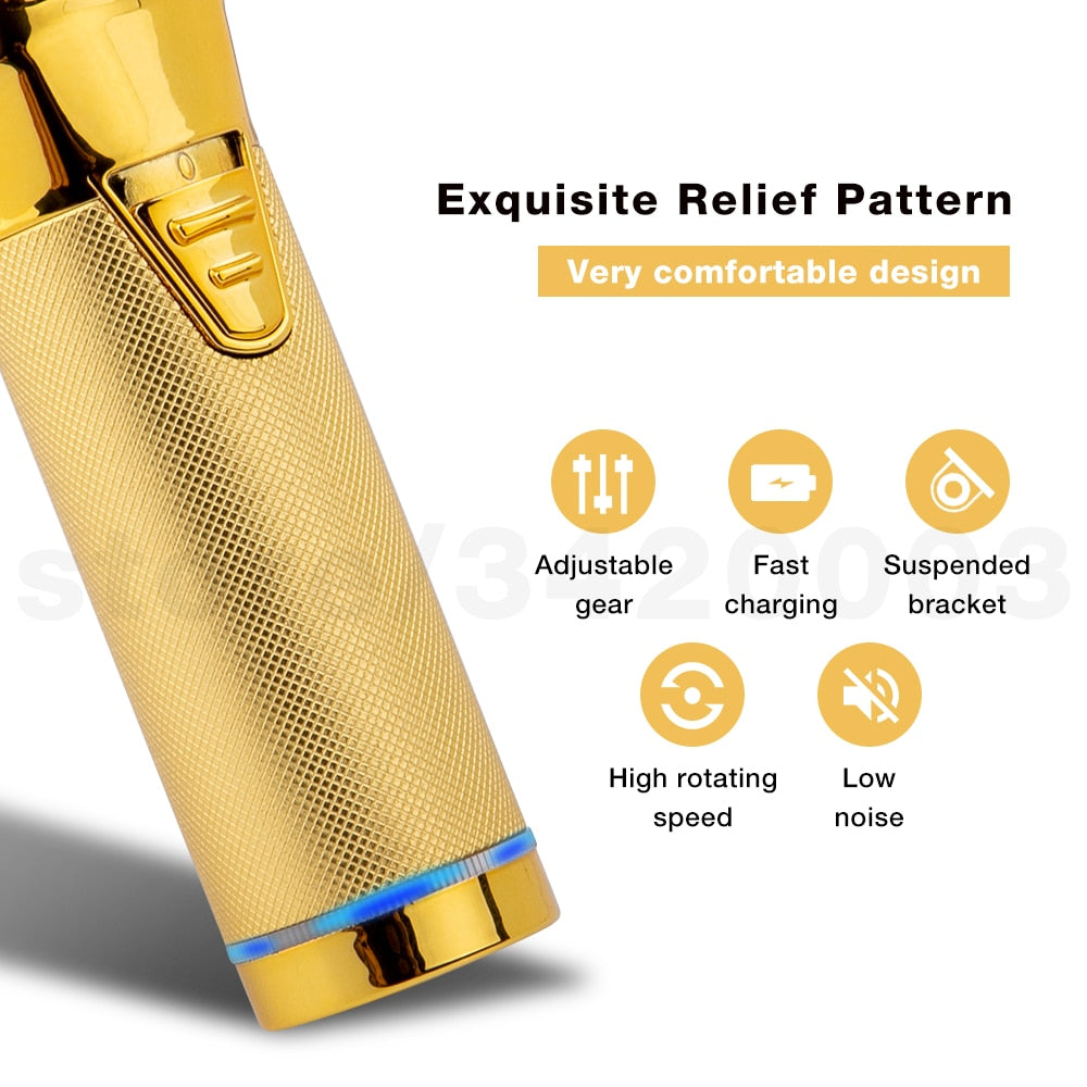 Gold Electric Cordless Clippers