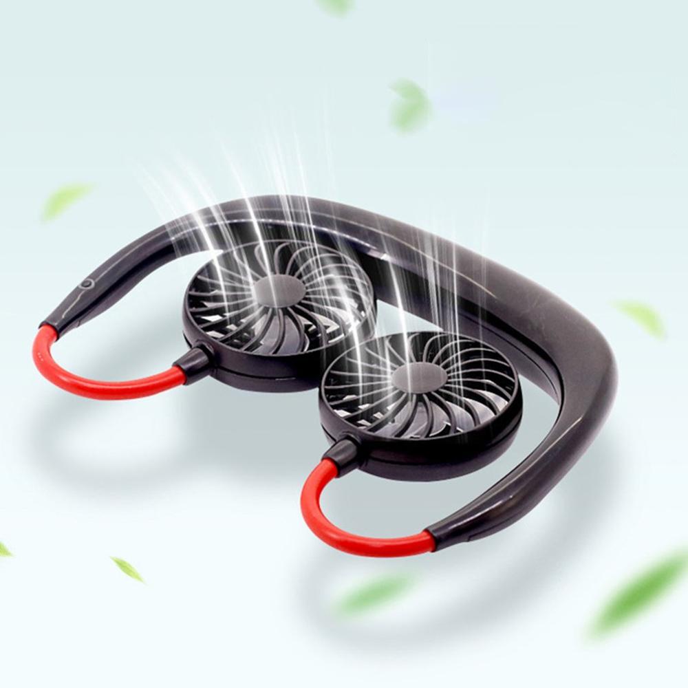 Mini Double Wind Neckband Fan