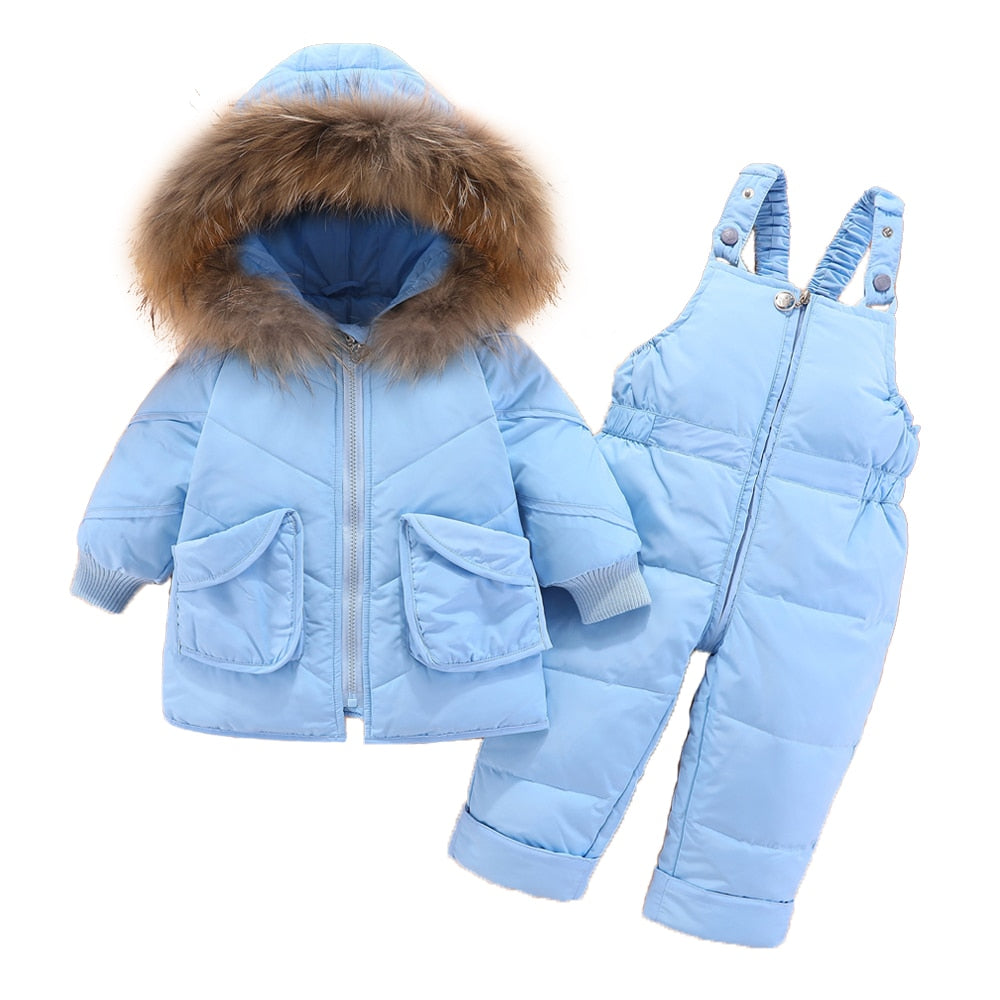 Winter Toddler Hooded Snowsuit