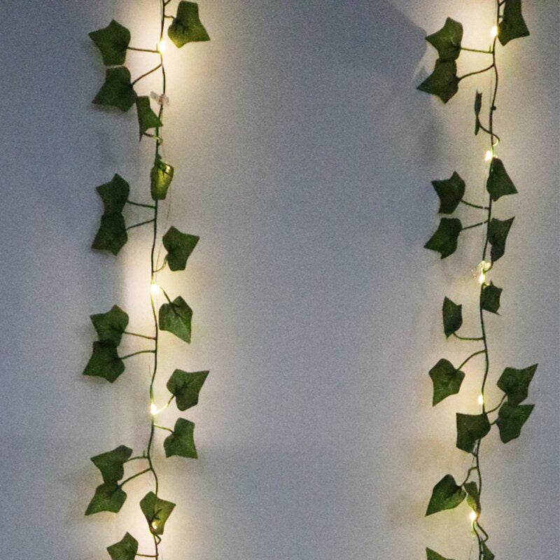 Home Decor Artificial Plants LED Lights