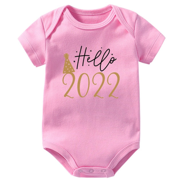 Newborn Baby Bodysuit Hello 2022