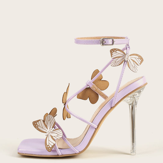 Butterfly High Heel Sandals