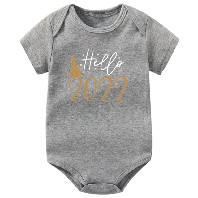 Newborn Baby Bodysuit Hello 2022