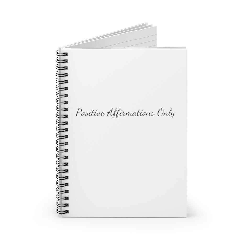 “Positive Affirmations” Spiral Notebook - Ruled Line