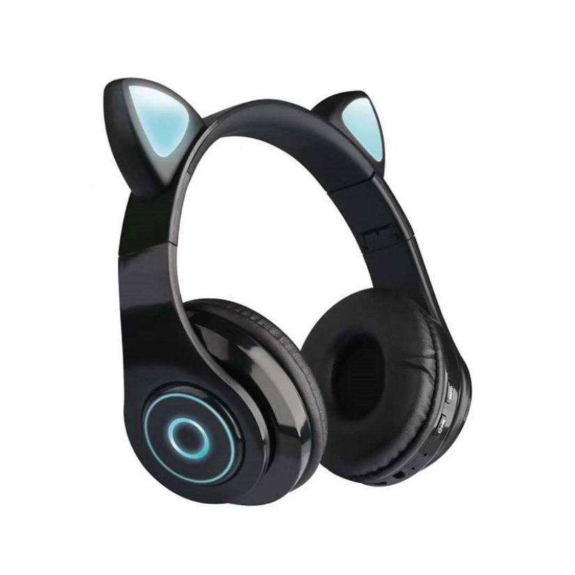 LED Cat Ear Noise Cancelling Bluetooth Headphones