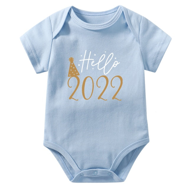 Newborn Baby Bodysuit Hello 2022