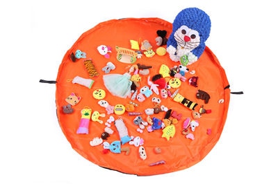 Portable Kids Toy Storage Bag and Play Mat