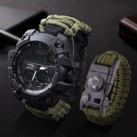 Waterproof Military Watch Band w/ compass