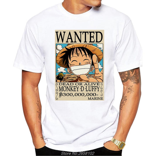 Luffy Wanted Order Anime T Shirt