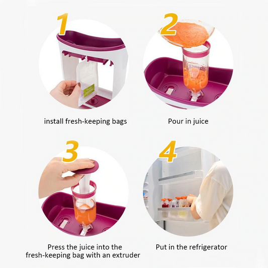 DIY Baby Food Squeeze Station