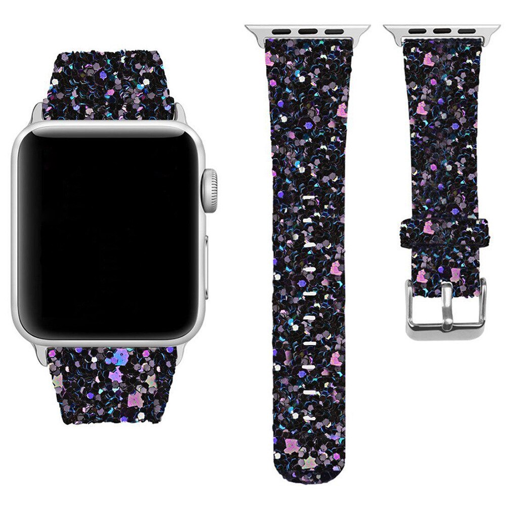 Leather Sparkling Band for Apple Watch