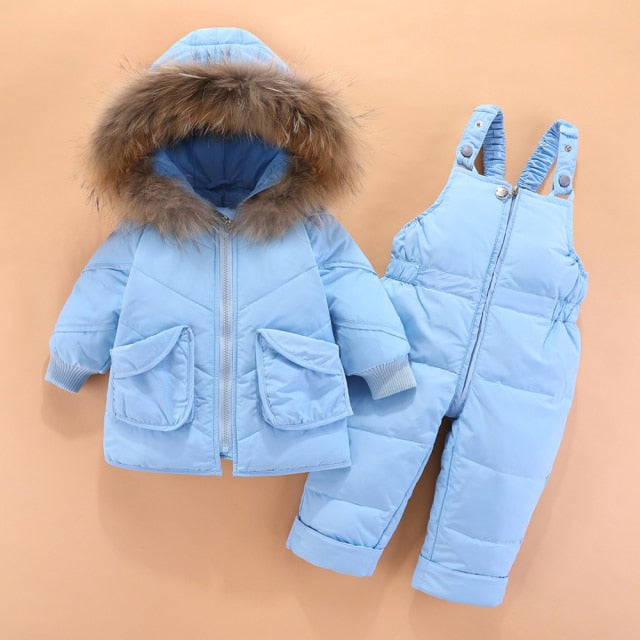 Winter Toddler Hooded Snowsuit