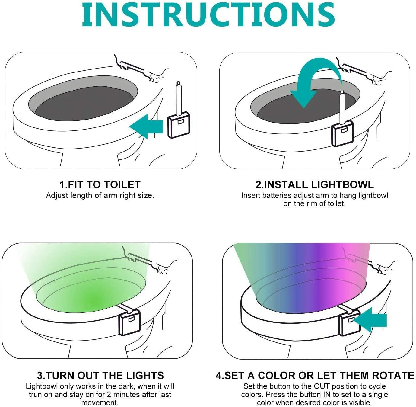 Toilet Bowl Backlight